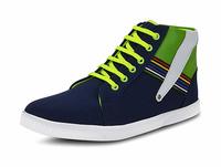 Gisole Men's Blue and Green High Top Shoes - 7 uk