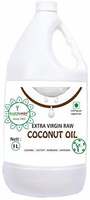Hathmic Raw Extra Virgin Cold Pressed Coconut Oil, 1L HDPE