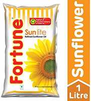 Fortune Sunlite Refined Sunflower Oil, 1L @ Rs. 77 for 1tr