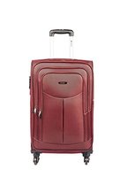 Flat 75% off on Safari Polyester 54.5/64.5/74.5 cms Red Softsided Carry-On trolley suitcase