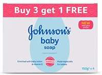 Johnson's Baby Soap 150g (Buy 3 Get 1 Free)