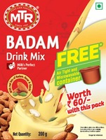 Free Airtight & Microwaveable Container worth Rs 60/ on purchase of MTR Badam Drink 