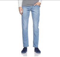 Newport Men's Slim Fit Jeans (400017730769_Blue-Ss_32W x 34L)