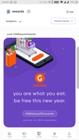 Cred burn 2000 points and get Upto 1 year of free groceries from Grofers 