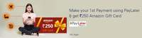 Make your 1st Payment using ICICI Paylater account & get Rs. 250 Amazon gift card