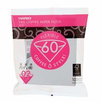 Hario Count Coffee Paper Filter,Pack of 100,White
