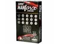 Manforce XXX Dotted Litchi Flavoured Condoms - 10 Pieces (Pack of 2)