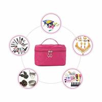Uberlyfe Cosmetic Bag Cum Travel Organizer with Cosmetic Pouch, Pink