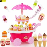 Zest 4 Toyz Ice Cream Kitchen Play Cart Kitchen Set Toy with Lights and Music. (Pink 1)