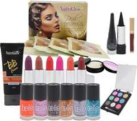 NutriGlow Nutriglow- 1 pearl facial kit 55 gm+ 6 lipstick+ 6 nailpaints+1 BB cream+ 1 eye shadow +1 5-in-1 compact+1 eye liner+1 kajal+ 1 sindoor  (Pack of 9)