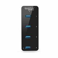 Quantum Slim USB 2.0 High Speed Hub 4 Port Color may vary (either black or white)

