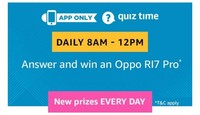 Amazon Quiz Answers for 2nd January 2019- Win OPPO RI7 Pro