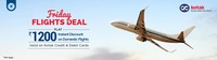 Goibibo :- Flat 1200₹ Instant Discount on Domestic Flight Booking above 6000₹ when you pay using Kotak Cards ( Every Friday )