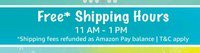 [Prime Now] Free Shipping Hours from 11AM to 1PM Jan 5th