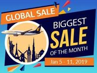 Biggest Global Sale of the Month Upto 50% Off on Domestic & International flights | 5-11 Jan