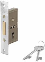 Harrison H-0609 38mm Iron Three Lever Dead Mini Super Lock Set (Silver)