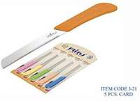 Ritu Plastic Knife, Set of 5, Multicolour