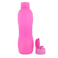 Cello Rugby Flip Polypropylene Bottle Set, 1 Litre, 4-Pieces, Pink