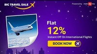 Flipkart Intl Flights Offer : Get 12% Off Upto Rs.10000 | Applicable on All Bank Cards & NetBanking