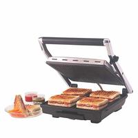 Borosil Super Jumbo BGRILLSS23 2000-Watt Grill Sandwich Maker (Black)