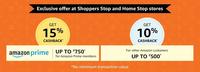 Amazon (Scan & Pay) Prime Member Get upto 750/- Cashback on Shoppers Stop & Home Stop Store (No Minimum Transaction Value) upto 500/- for Non prime