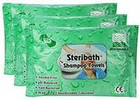 Om Shampoo Towels -No Water & Rinsing Required -30 Pcs (pack of 3) (Green)