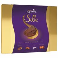 Back - Cadbury Dairy Milk Silk Miniatures Chocolate Gift Box, 240g at Rs 252 