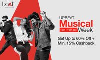 UPBEAT Musical Week 10th - 16th :  (Get Upto 60% Off + Min 15% Cahback)  (Boat, Bassheads, Soundhead, Stone)