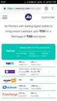JIO Recharge Cashback Offer ( PhonePe ,Paytm Freecharge, Amazon pay, Mobikwik)