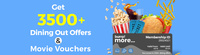 Burrp More: 1+1 on food 2+2 on drinks + Free Bookmyshow voucher worth Rs.500