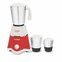 (Back - Order now, Delivery later) Mellerware MG 03 550-Watt Mixer Grinder with 3 Jars (Red/White)