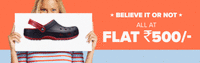 Upto 90% off on Crocs footwear (All at Rs.500)