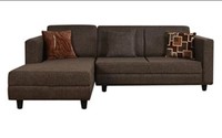 FabHomeDecor Furny Calista 5 Seater LHS Sectional Sofa (Coffee Brown) 11199