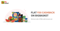 Flat 50 CB on min. 600 on BigBasket on payment via FreeCharge (1st-28th Feb.)