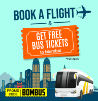 Get Free A/C Volvo Bus Tickets to Mumbai &Bangalore on Booking Flights