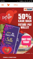 BigBazaar: Flat 50% Cashback on all Cadbury Silk (Today only)
