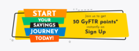 Gyftr - Get 50 points instantly on signup (100% usable)