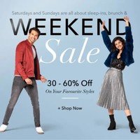 Weekend Sale : Upto 60% off On Clothing And Accessories