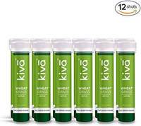 Kiva Wheatgrass Juice Shots | Tasty Ready to Drink Ayurvedic Shot | Skin Cleansing & Detoxifying Wellness Shots | (40 ml per Shot, Pack of 12 Shots)