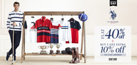 Brand Day Flat 40% Off + Buy 2 Get 10% Extra (USPA)