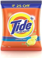 Tide Plus Extra Power Detergent Washing Powder - 2 kg (Lemon and Mint, Rupees 25 Off)