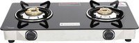 Wonderchef Ruby 2 Burner Glass Manual Gas Stove (2 Burners)