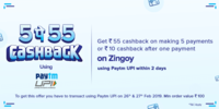 Live Now 5 pe 55 Cashback On Zingoy 