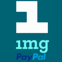 Get 50% cashback (upto 300) on 1mg  via PayPal