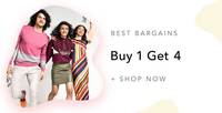 Myntra Bargain :- Buy 1 get 4, buy 1 get 2 , buy 1 get 1