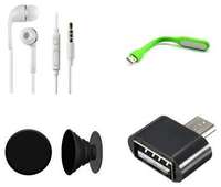 (May be Loot) Buy Earphone+Usb light+Pop Socket+Otg cable+50 recharge voucher @106 including shipping @Paytm