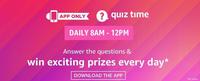 Amazon Today Quiz (App only) Answers and Win Fitbit Ionic Smartwatch [7th March 2019]


