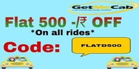 GetMeCab : Flat 500 Cashback on all bookings {No minimum}