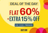 NNNOW Deal of the Day : Flat 60% + Extra 15% OFF