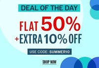 NNNOW Deal Of The Day : Flat 50% + Extra 10% OFF on Apparels and Accessories